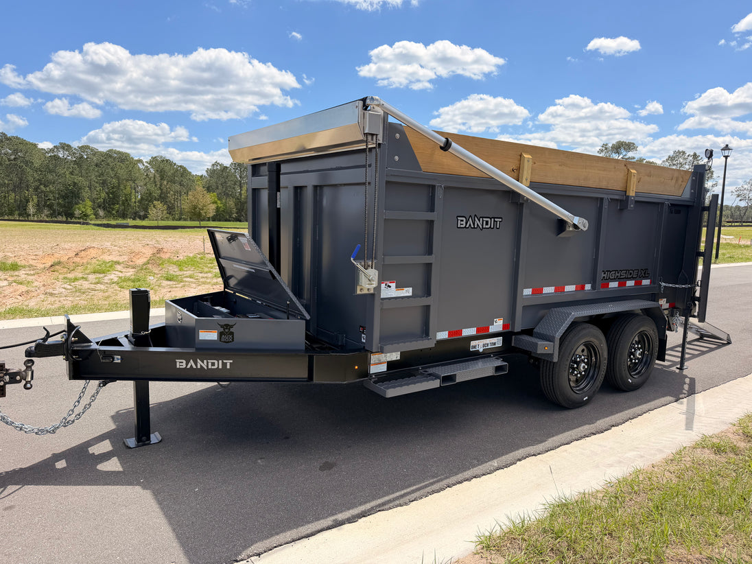 Example Trailer Picture Dump Trailer - 7x14’ - 48’’ Sides + 12’’ PT Board - 8K Axles - 17.6K G